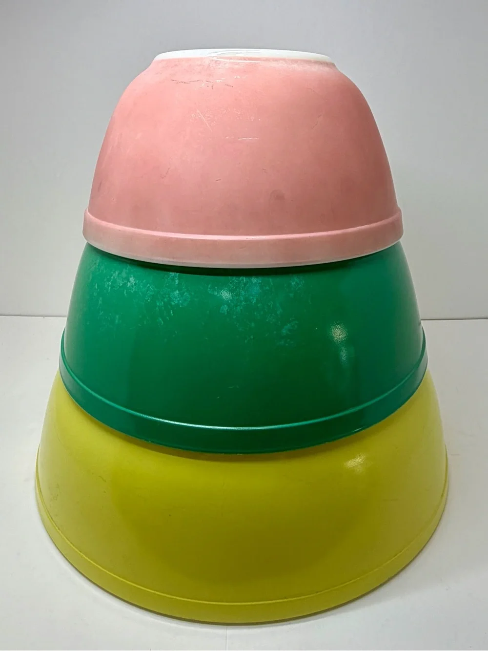 Vintage Pyrex Primary Colors Nesting Mixing Bowls Set of 3